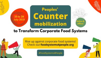 Hundreds of grassroots organisations oppose the un food systems summit