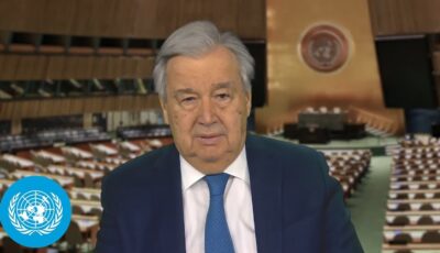 In new year’s message, guterres urges countries to drastically slash emissions and ‘exit this road to ruin’