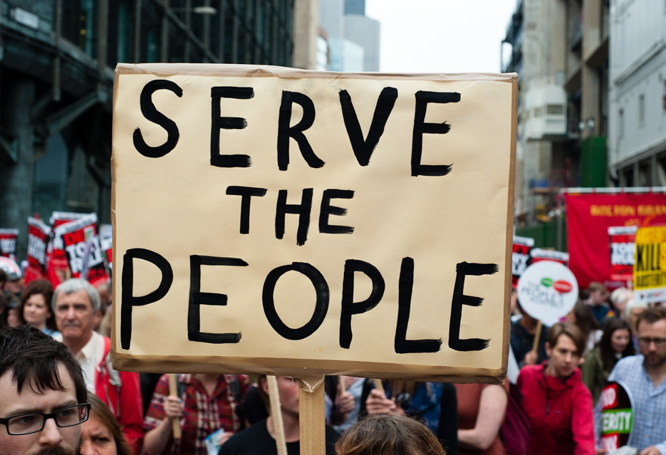 1 serve the people 0