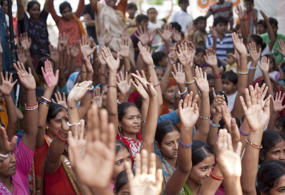 Hands up for ending poverty