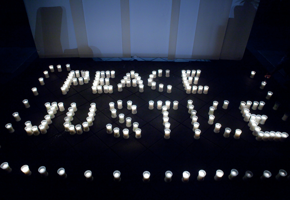 Peace justice candle lights 0