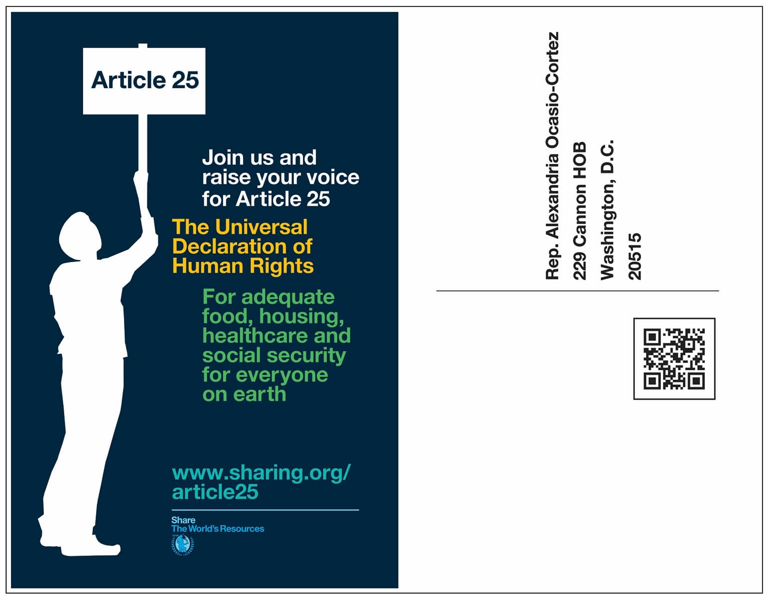 Article 25 postcards