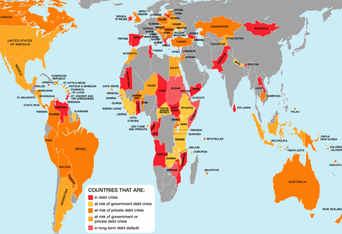 Debt risks map large