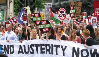 Peoples assembly against austerity demonstration peter damian 2015