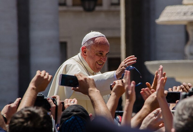 Image credit: pope francis in st peter’s square by alfredo borba, wikimedia commons