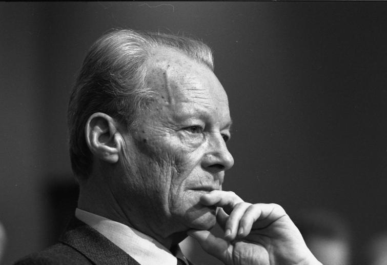 Kˆln, spd parteitag, willy brandt